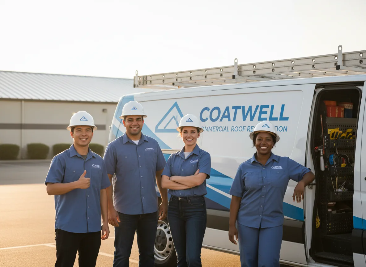 Commercial roof coating company in Woden, IA